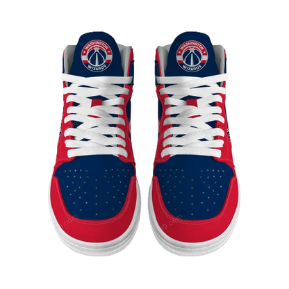 FINAL SALE - NEW CUSTOMIZED NBA28 WA WIZARDS AIR JORDAN SNEAKERS