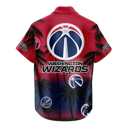 FINAL SALE - NEW CUSTOMIZED NBA28 WWI WASHINGTON WIZARDS UNISEX HAWAIIAN SHIRT & SHORTS SET