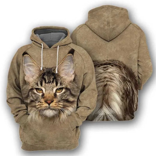 Cat Lover All Over Print 3D Printed Hoodie, T Shirt, Zip Hoodie & Sweatshirt