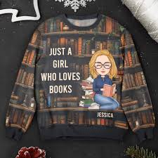 Just A Girl Who Loves Books - Personalized 3D Printed Hoodie, T Shirt, Zip Hoodie & Sweatshirt